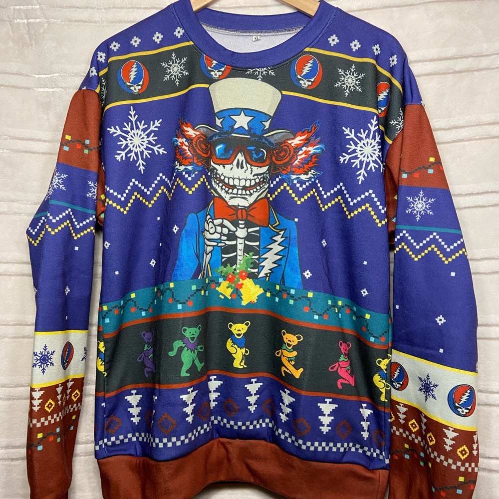 Grateful Dead Christmas Sweatshirt - size medium - like new
